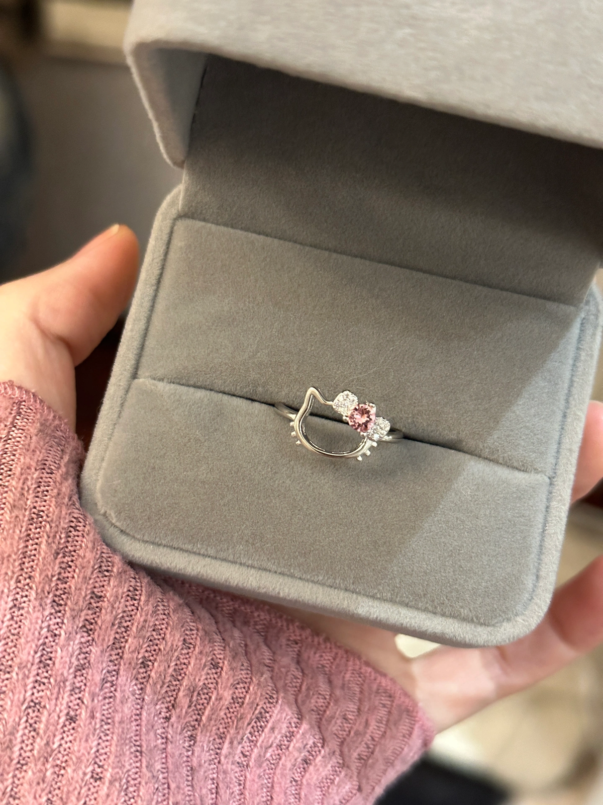 Bow Stainless Steel Adjustable Ring