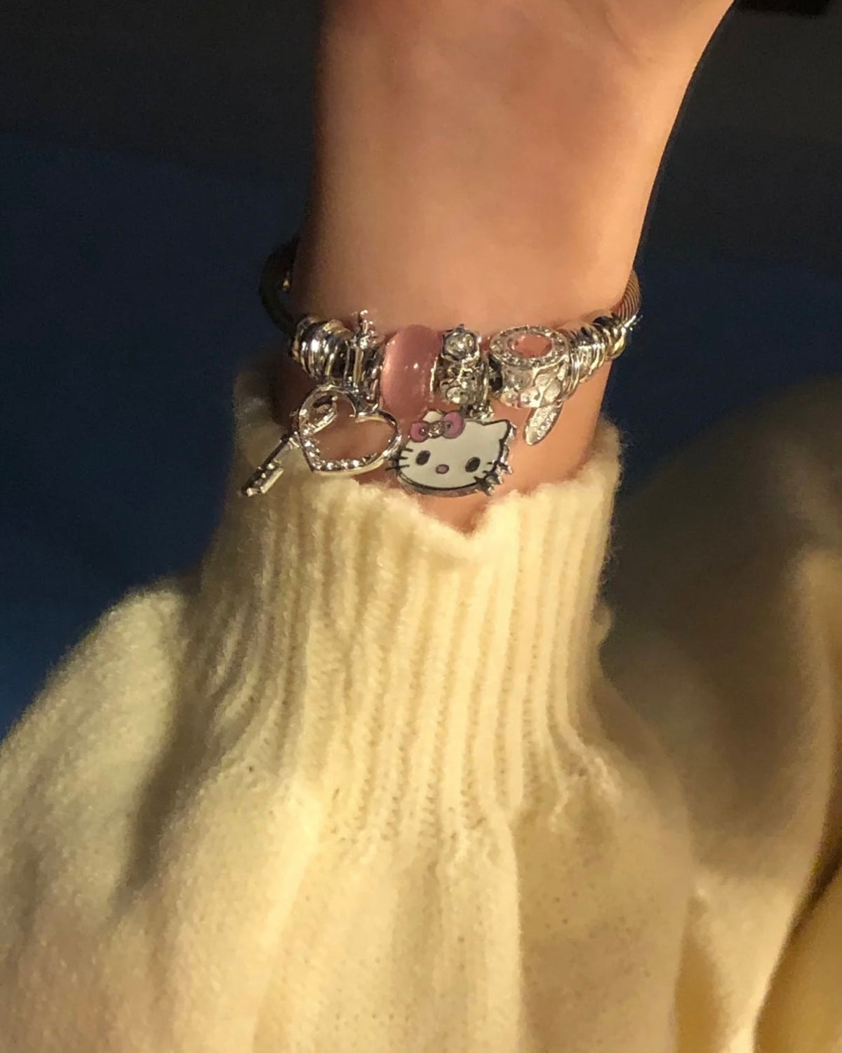 Pink Y2K Adjustable Bracelet