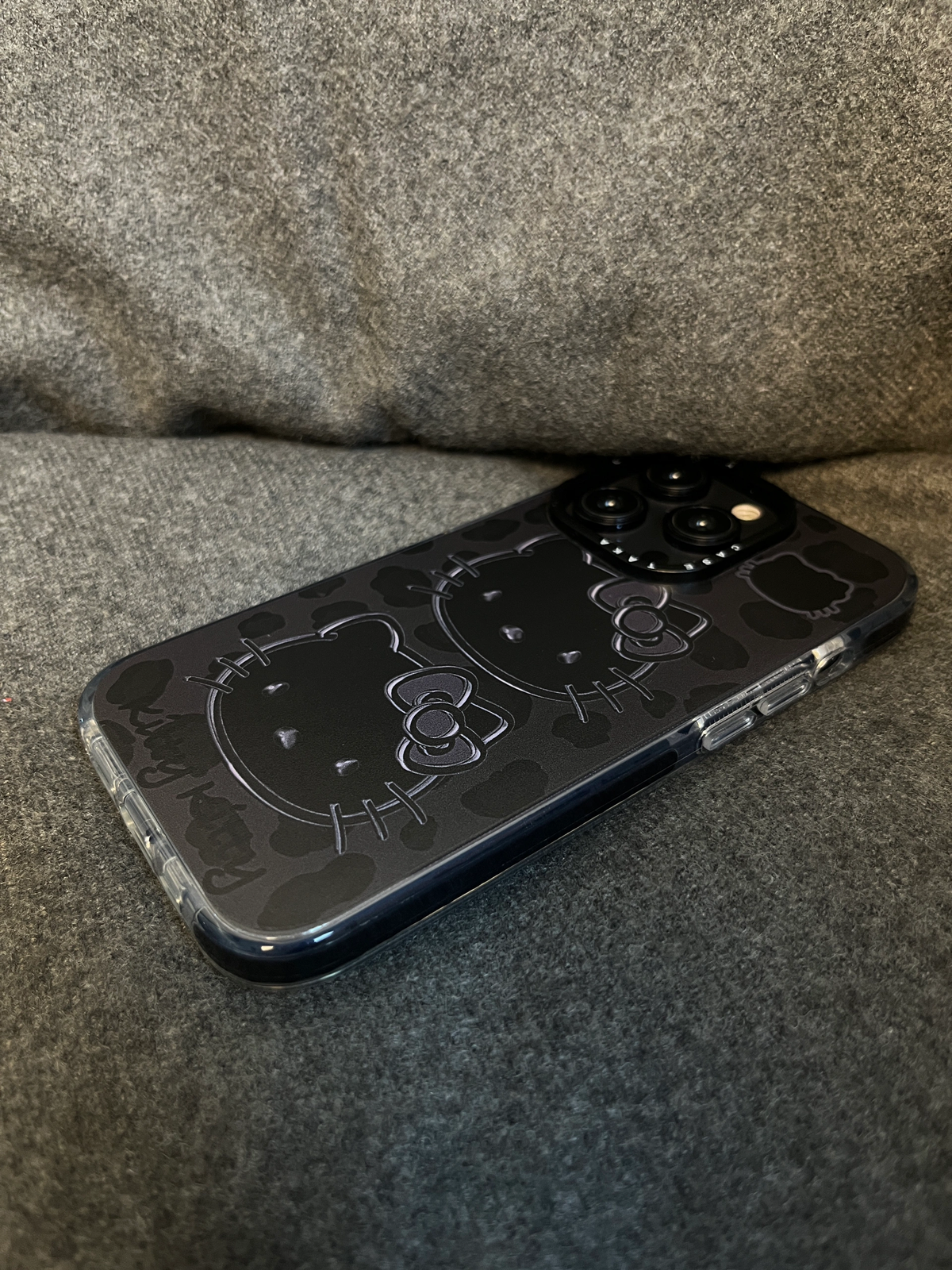 Black Kawaii iPhone Case