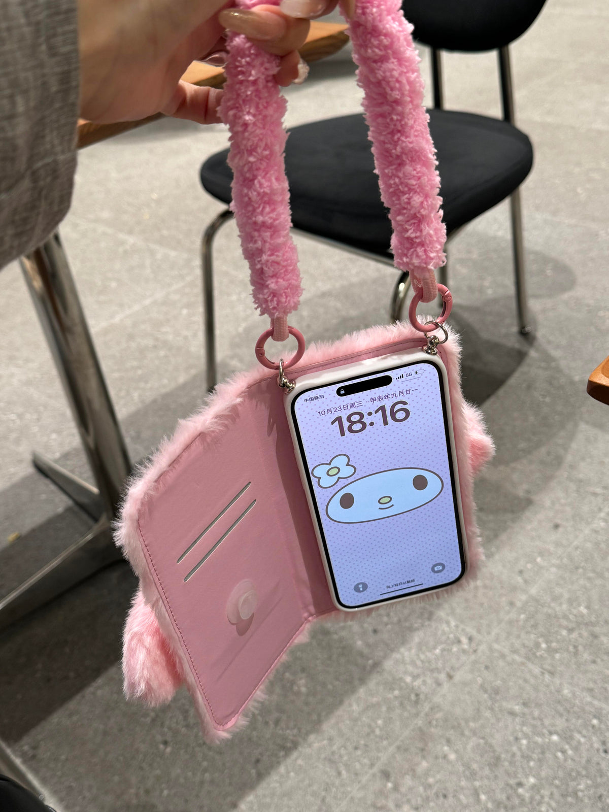 My Melody Foldable Furry iPhone Case