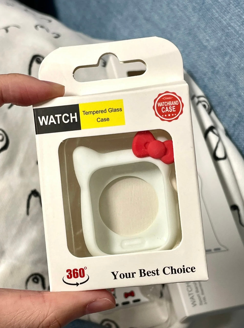 Kawaii Tempered Glass Apple Watch Case