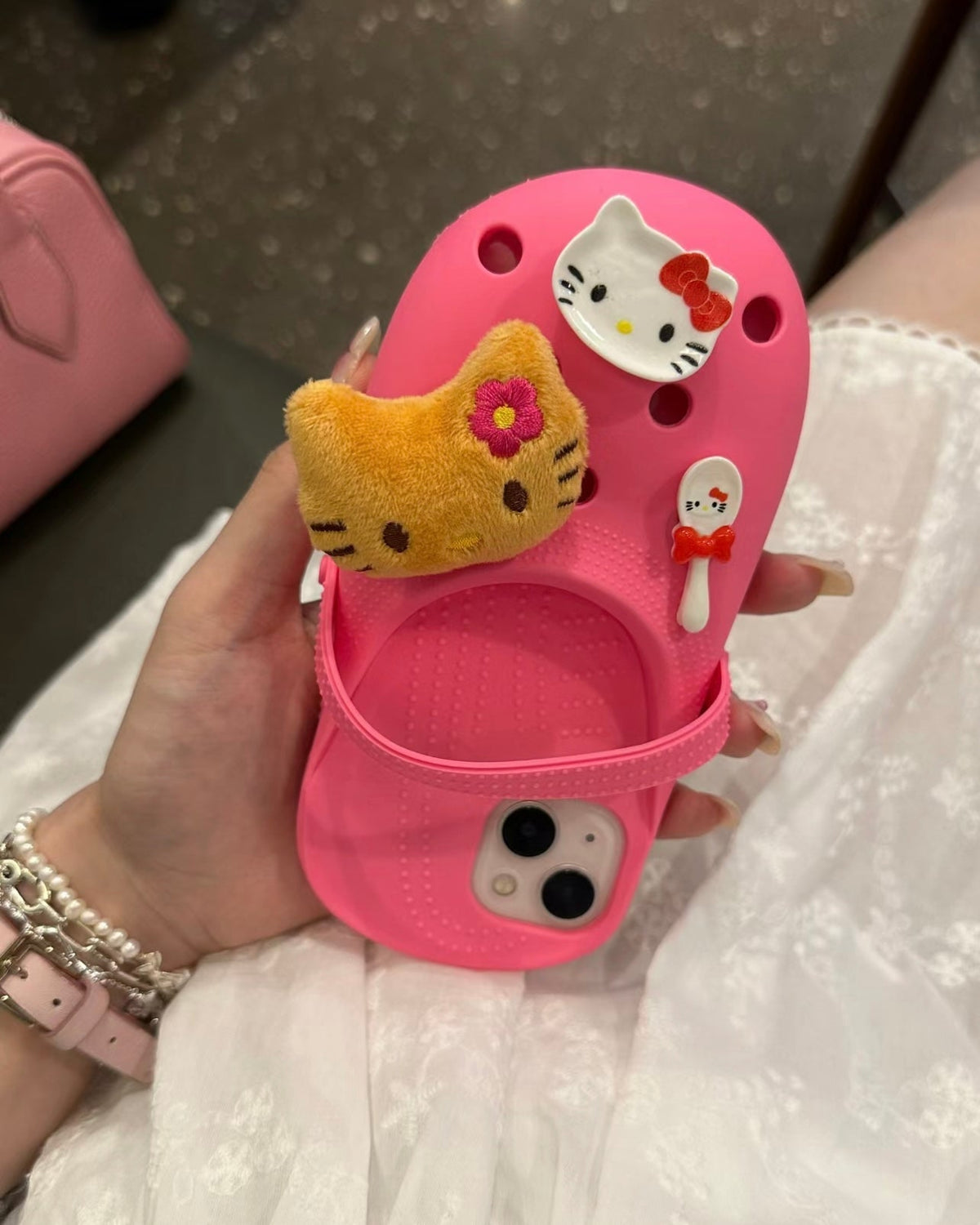 Clog-Style iPhone Case with Charms