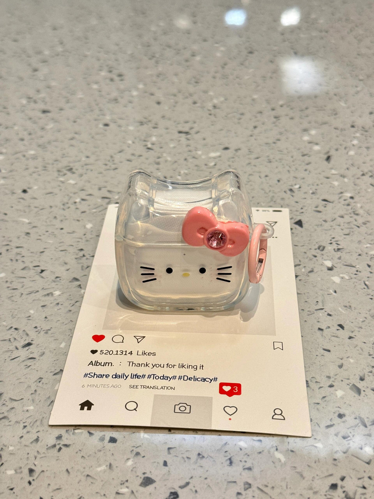 Clear Kitty AirPods Case