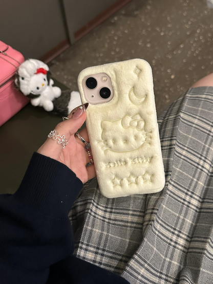 Fluffy Embossed Velvet iPhone Case