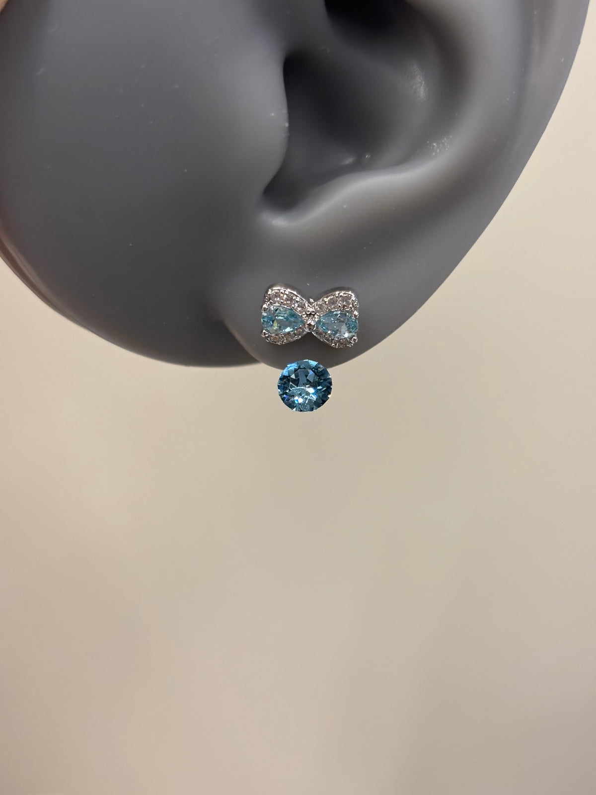 Kitty Bow Stainless Steel Earrings