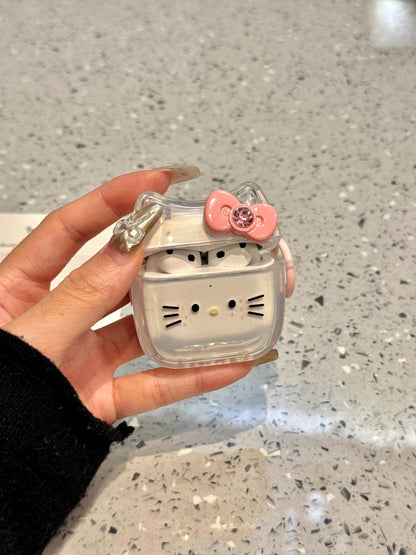 Clear Kitty AirPods Case