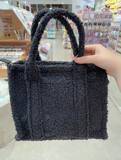 Kuromi Fleece Tote Bag