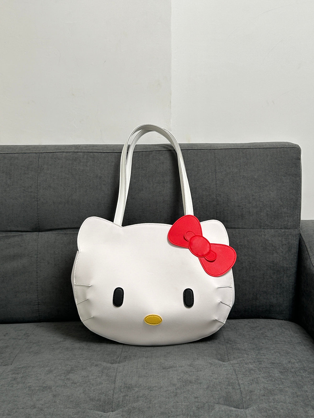 Black Kitty Satchel Handbag
