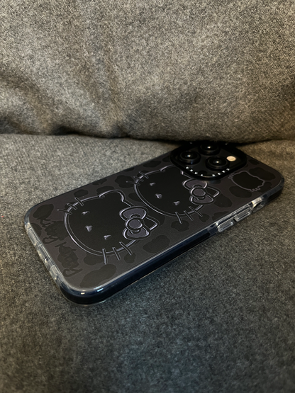 Black Kawaii iPhone Case