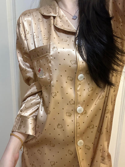 Kitty All-Over Print Pyjama Set