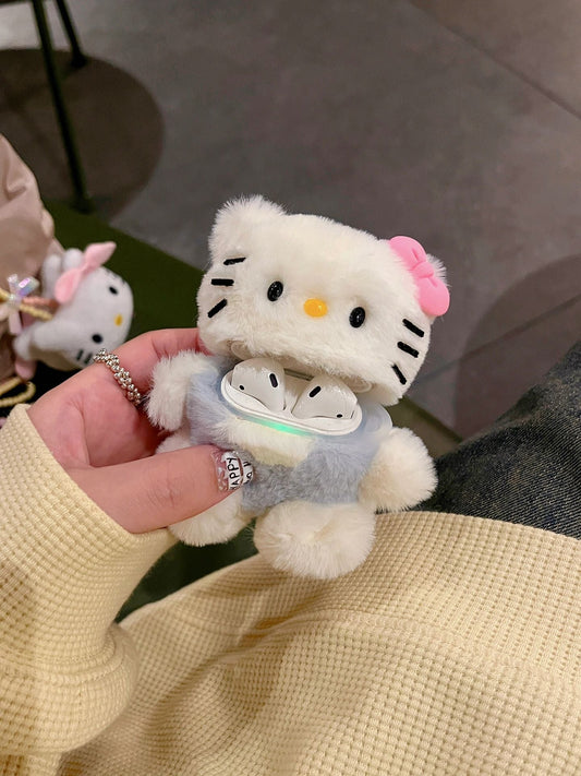 Furry Plush Character AirPods Case