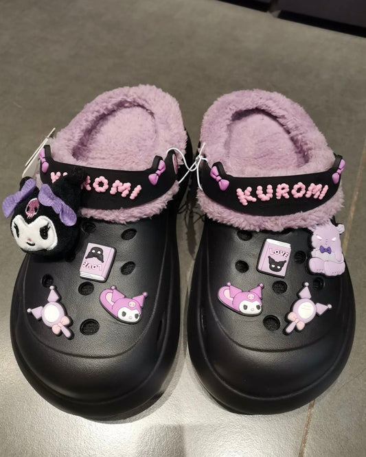 Kuromi Winter Clogs