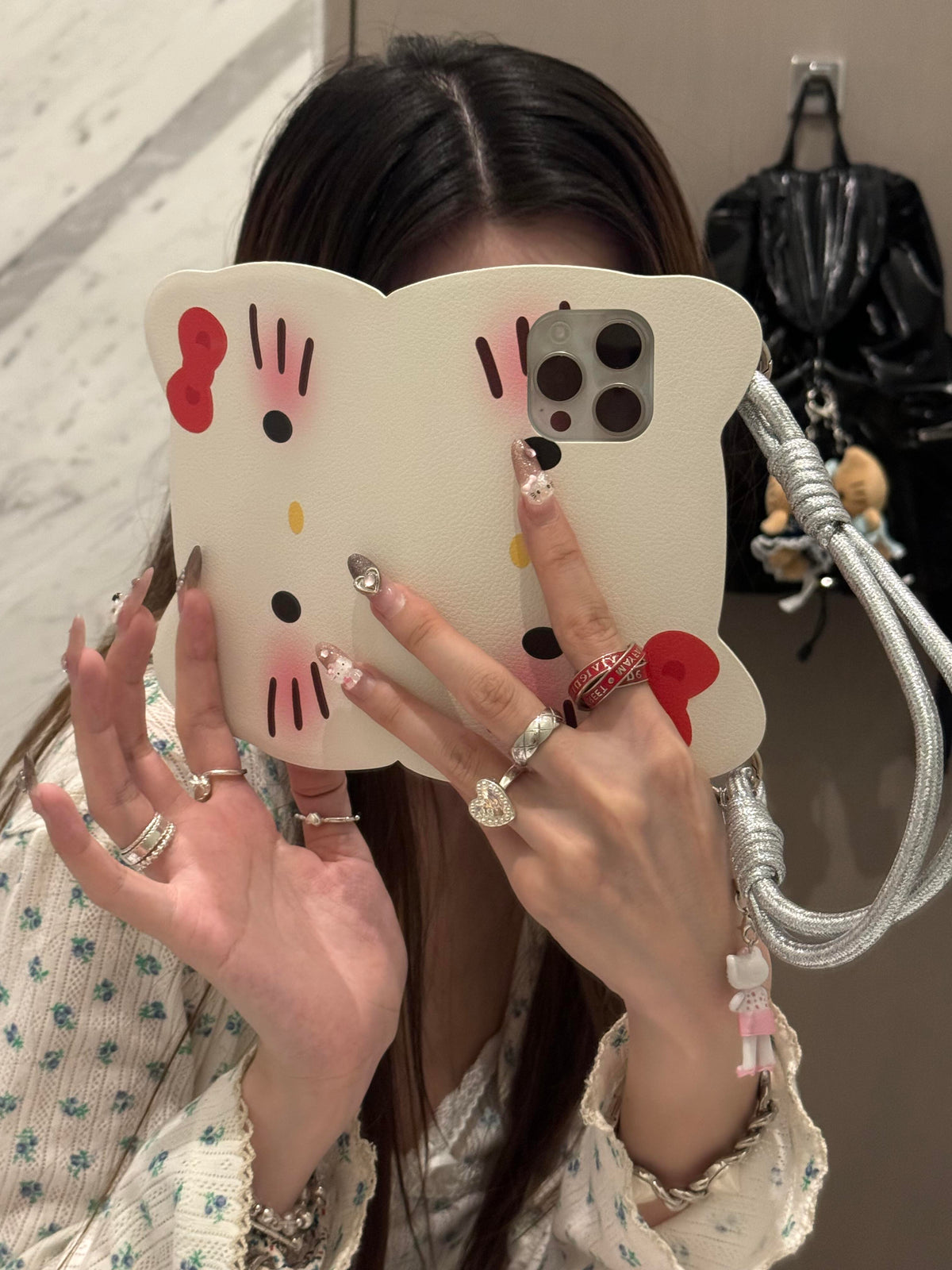 Foldable Kitty iPhone Case with Handles