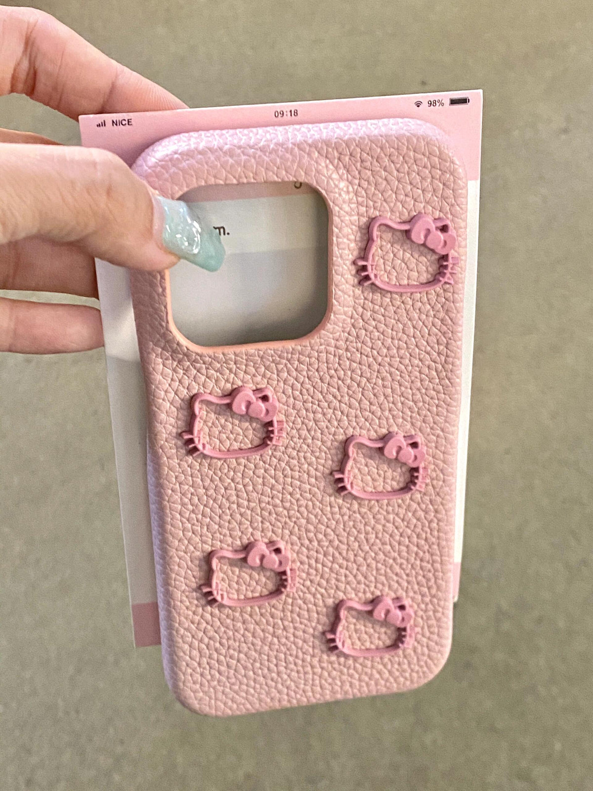 Pink Kawaii iPhone Case with Charms