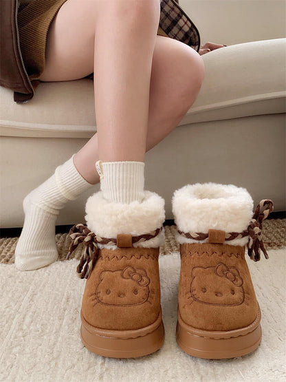 Kitty Fleece Winter Boots