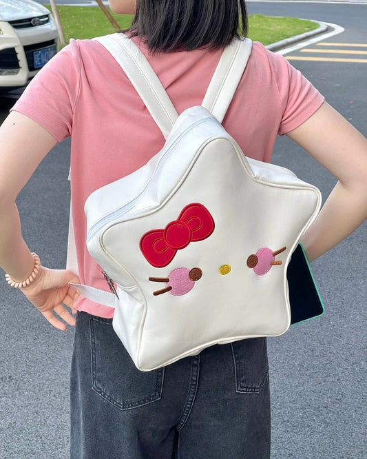 Kawaii Embroidered Backpack