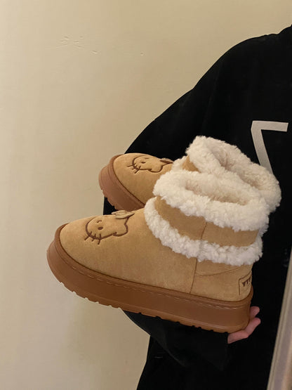 Kitty Fleece Winter Boots