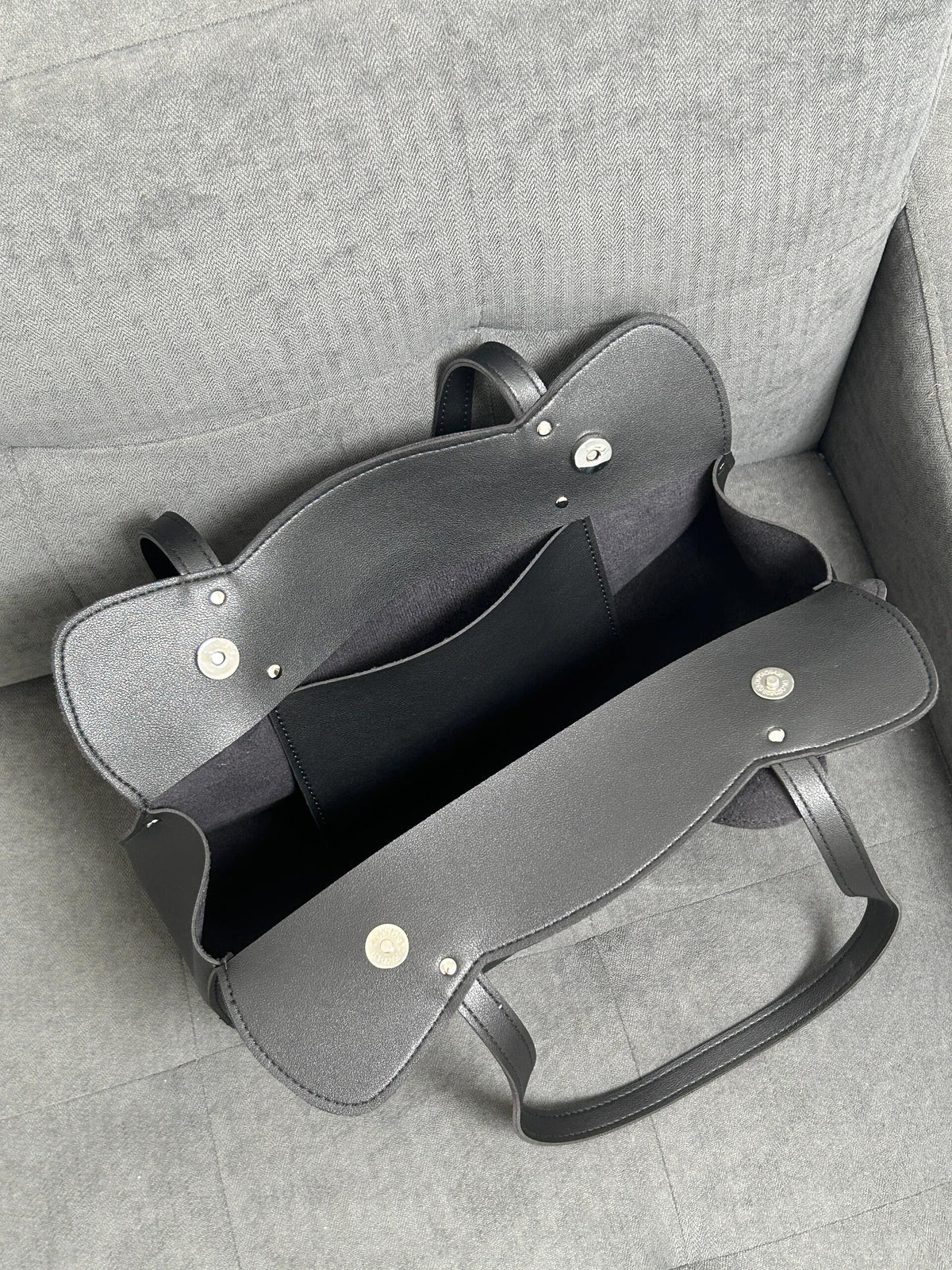 Black Kitty Satchel Handbag