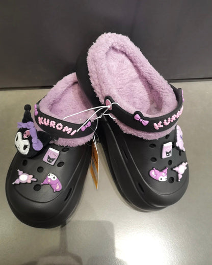Kuromi Winter Clogs