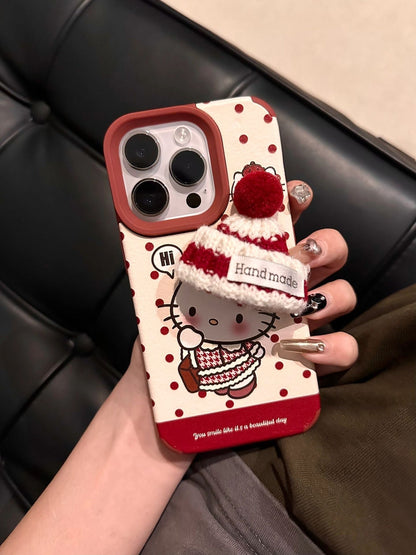 Pom-Pom Beanie Charm iPhone Case