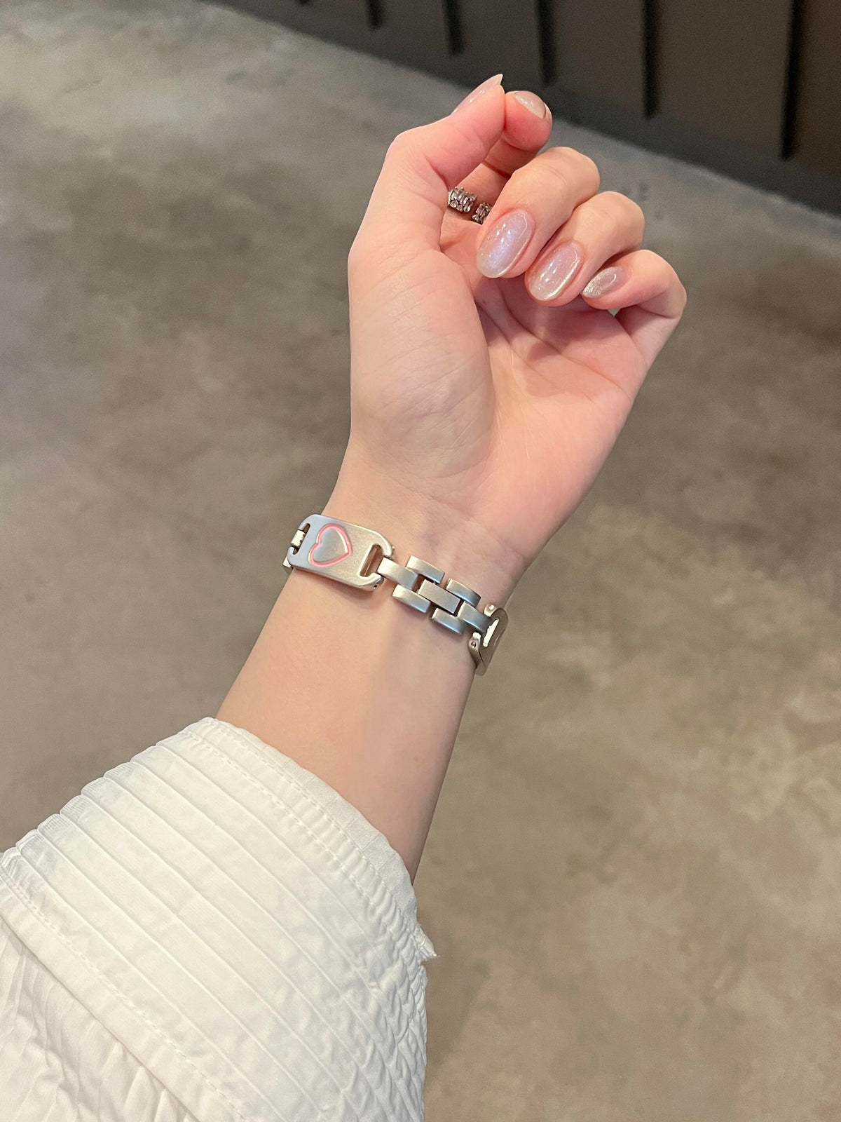 Engraved Kitty Stainless Steel Apple Watch Band