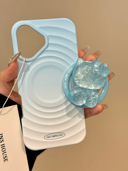 Kitty Ripple iPhone Case with Holder