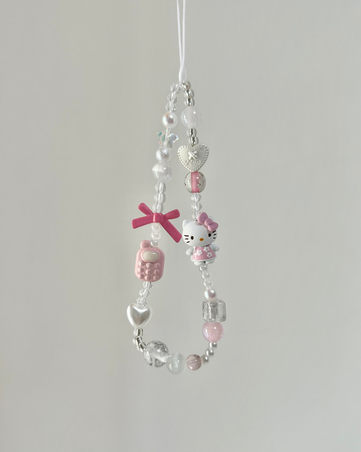 Kitty Beaded Phone and Bag Charm