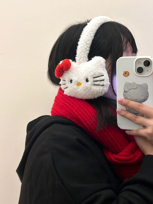 Kitty Fleece Earmuffs