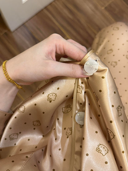 Kitty All-Over Print Pyjama Set