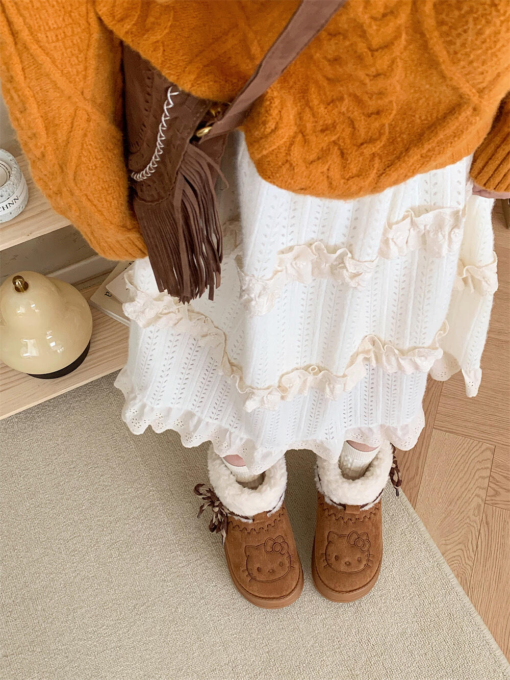 Kitty Fleece Winter Boots