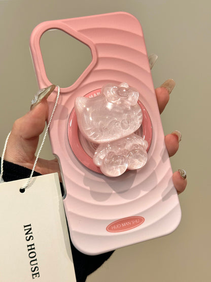 Kitty Ripple iPhone Case with Holder