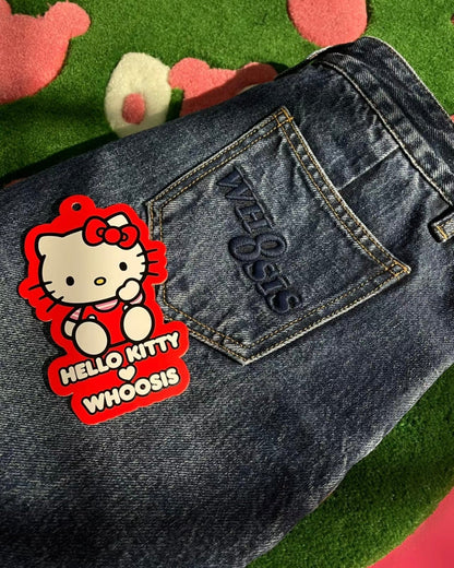 Character Patch Denim Skirt