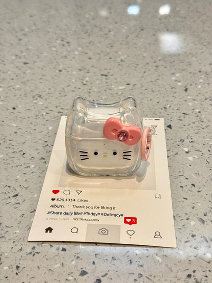 Clear Kitty AirPods Case