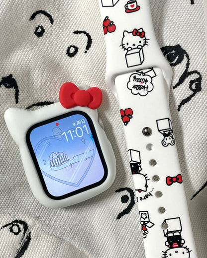 Kawaii Tempered Glass Apple Watch Case