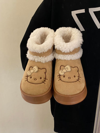 Kitty Fleece Winter Boots