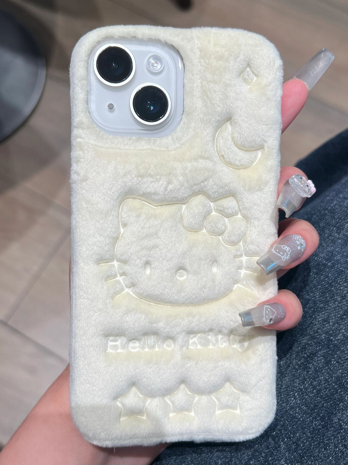Fluffy Embossed Velvet iPhone Case