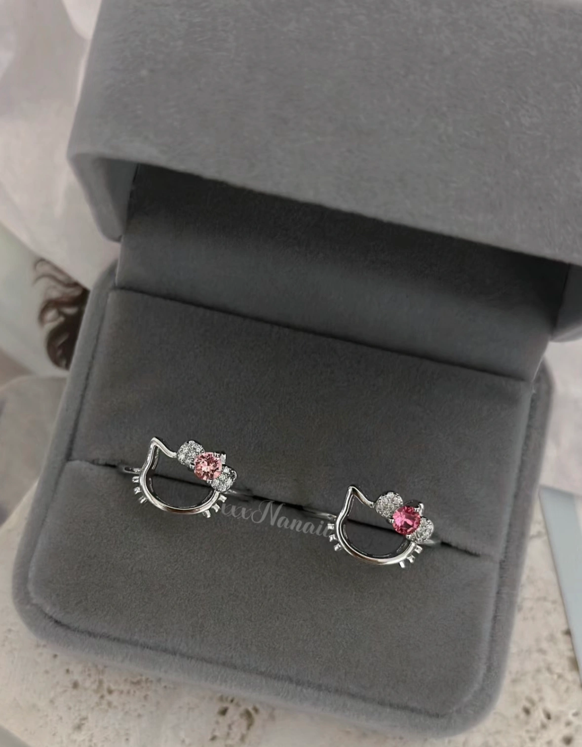 Bow Stainless Steel Adjustable Ring