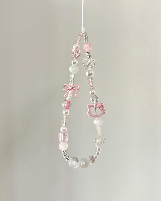 Kitty Beaded Phone and Bag Charm