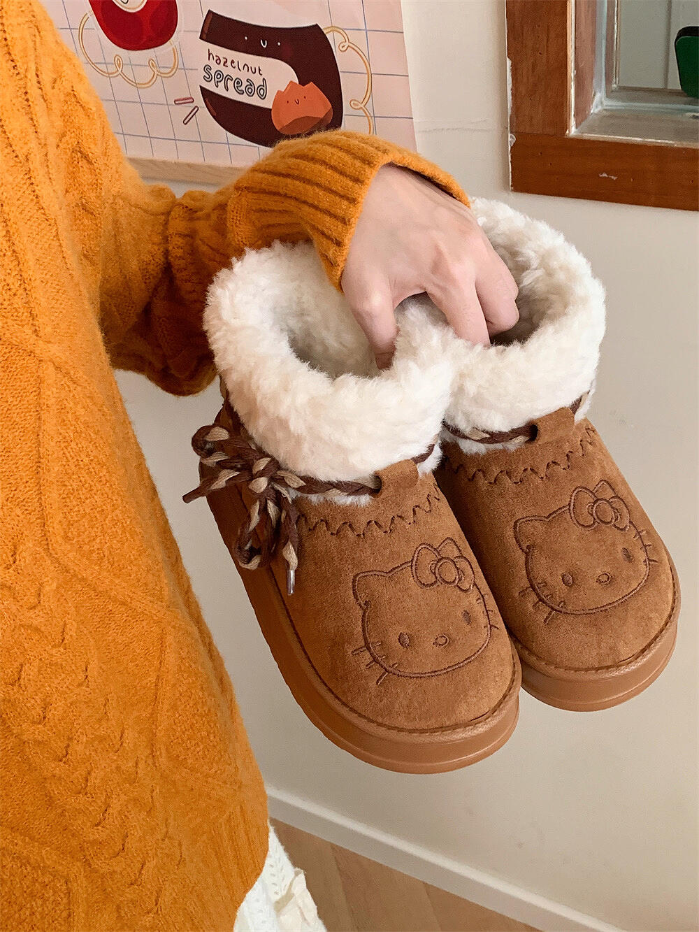 Kitty Fleece Winter Boots
