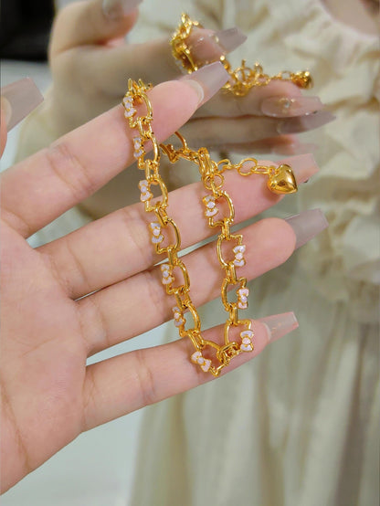 Gold-Plated Kitty Adjustable Bracelet