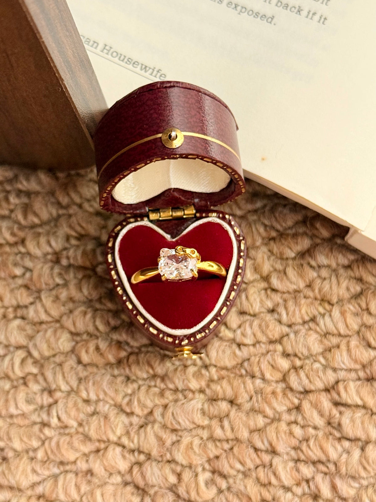 Kitty Bow Crystal Ring